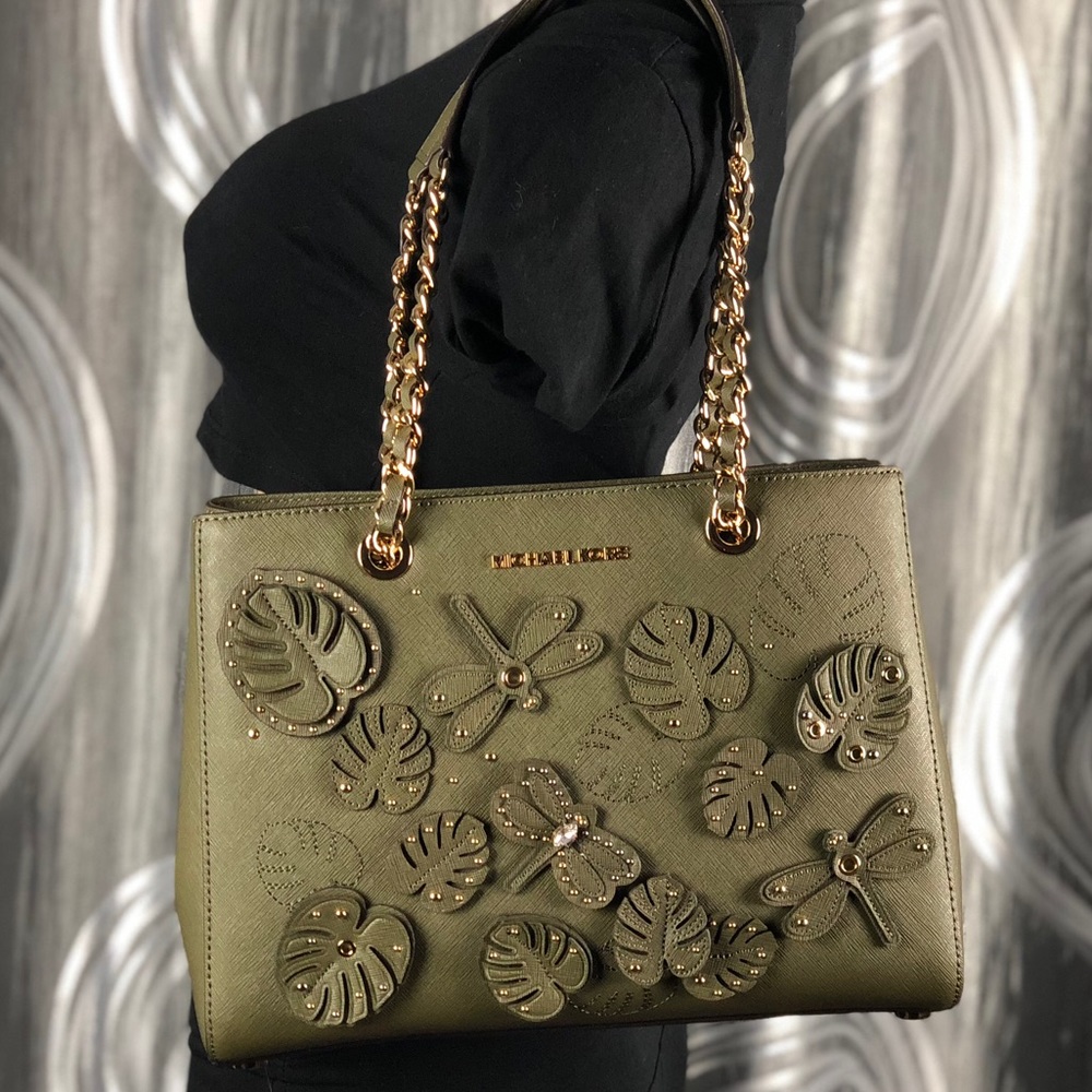 Michael Kors Dragonfly Susannah Leather Tote - Picture 2 of 8
